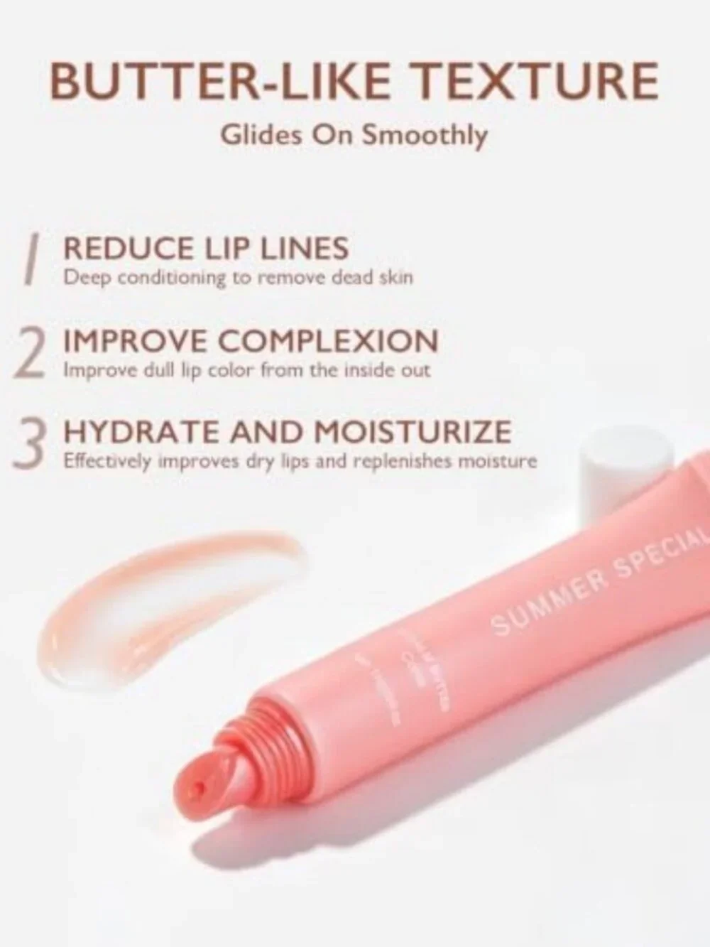5-Pack Tinted Lip Balm Set for Summer, Moisturizing Gloss for Dry Lips